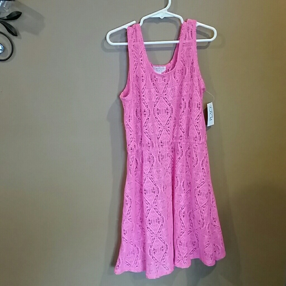 New pink cover up lace swim wear